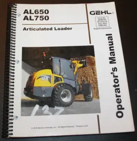 50940359 GEHL Articulated Loader Operators Manual