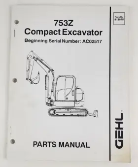 753Z GEHL Excavator Manual