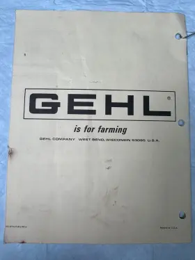 901879 GEHL Bale Handler Owners Service Manual #2