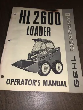 901989 GEHL Hl Loader Operstors Manual