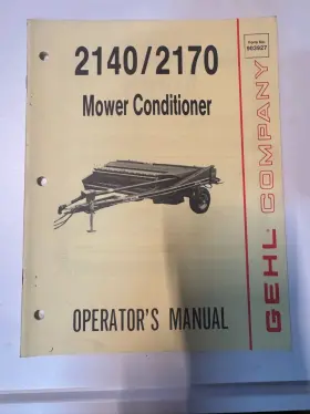 903927 GEHL Mower Conditioner Service Manual