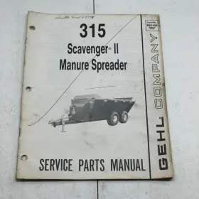904103 GEHL Scavenger Manure Spreader Service Manual