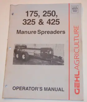 907074 GEHL Manure Spreaders Operators Service Manual