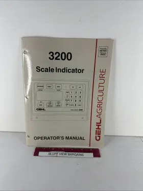 907561 GEHL Scale Indicator Operators Manual