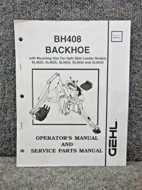 907753-AP597 GEHL Backhoe Skid Loaders Operators Manual