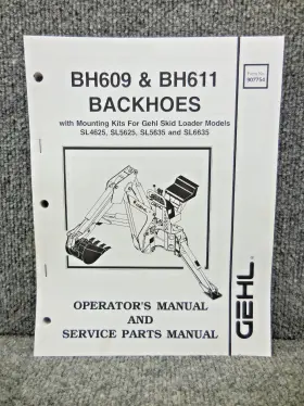907754 GEHL Backhoe Skid Loaders Operators Manual
