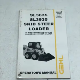 908268-BP0904 GEHL Skid Steer Loader Operators Manual