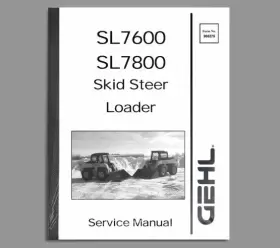 908275 GEHL Skid Steer Loader Service Repair Manual