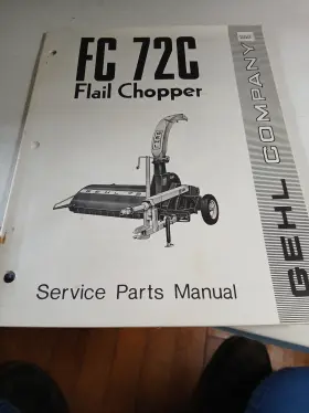 FC72C GEHL Flail Chopper Service Manual