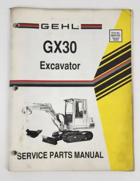 GX30 GEHL Excavator Service Manual