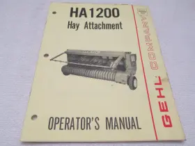 HA1200 GEHL Hay Operators Manual