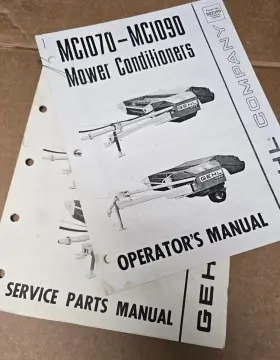 MC1070-MC1090 GEHL Agriculture Mower Conditioners Service