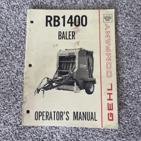 RB1400 GEHL Round Baler Manual Operator