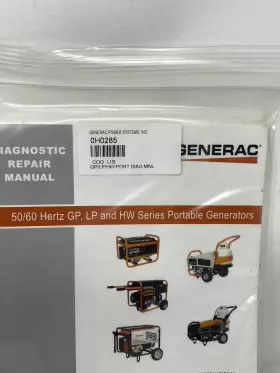 0H0285 GENERAC Diagnostic Repair Manual Printed #3