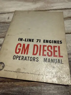 6SE223 GENERAL MOTORS Detroit Diesel Power Operator Manual Gm