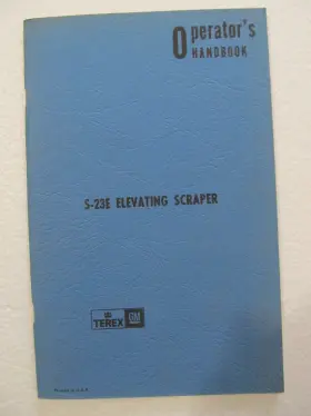 S-23E GENERAL MOTORS Terex Elevating Scraper Operators Manual