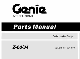 Z-60 GENIE Boom Lift Manual #2