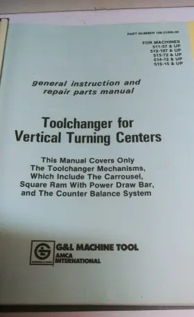 108-21000-00 GIDDINGS LEWIS Instruction Manual