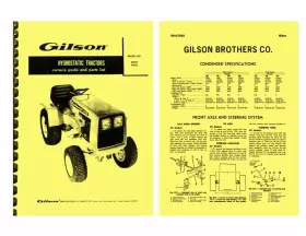 53022 GILSON Hydrostatic Tractor Owners Service Manual