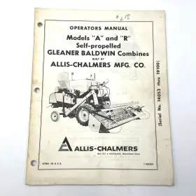1186304 GLEANER Allis Chalmers Baldwin Combine Operators