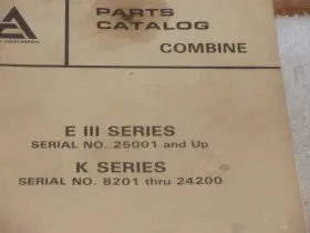 14601 GLEANER Allis Chalmers Combine Catalog