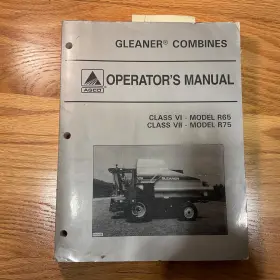 71395195 GLEANER Grain Combine Operators Manual Operation