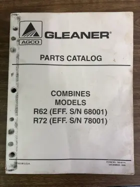 800C GLEANER Catalog Header