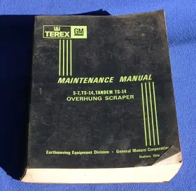 68SP1 GM GENERAL MOTORS Terex Overhung Scraper Manual