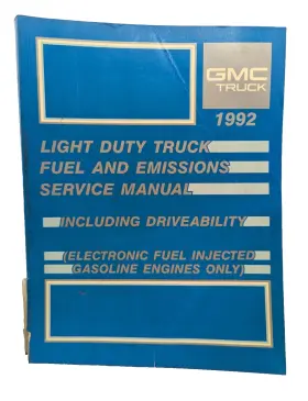 X-9236 GM Gmc Light Fuel Emissions Service Manual