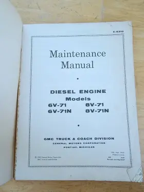 8V-71N GMC Coach Service Repair Manual #3