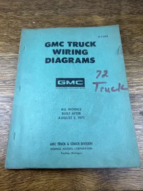 X-7205 GMC Wiring Diagrams Manual Book August
