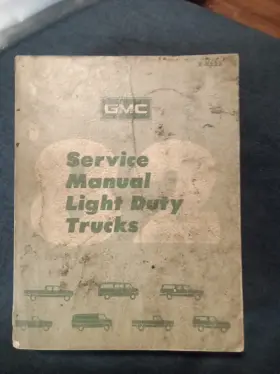 X-8232 GMC Light Service Manual Repair Book