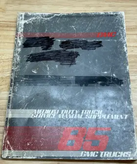 X-8533 GMC Service Manual Supplement General Motor