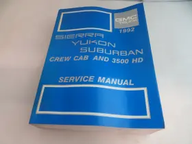 X-9231 GMC Sierra Yukon Suburban Crew Service Manual