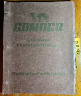 GT-3300 GOMACO Trimmer Slipform Paver Owners Operators Manual