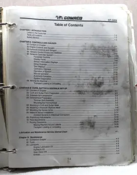 GT-3600 GOMACO Trimmer Paver Operators Manual Network Book #2