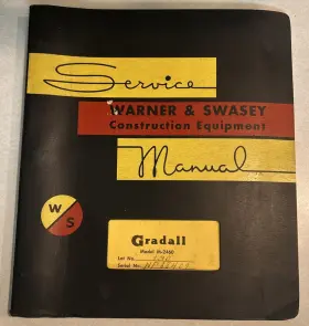 M-2460 GRADALL Warner Swasey Service Repair Manual