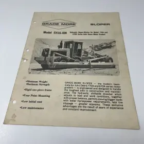 EH16 GRADE MORE Slope Grader Eh Jda Brochure Catalog