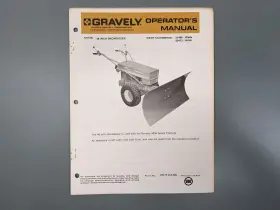 21466-22413 GRAVELY Snowdozer Operators Manual