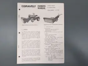22119 GRAVELY Power Brush Owners Manual