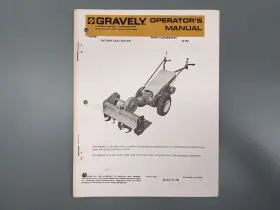 22162 GRAVELY Rotary Cultivator Operators Manual