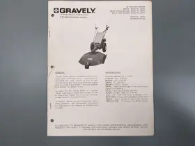 23077 GRAVELY Rotary Mower Tractors Manual
