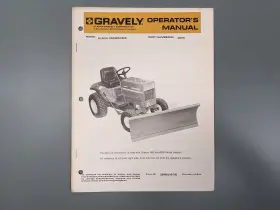 24678 GRAVELY Tractors Snowdozer Operators Manual