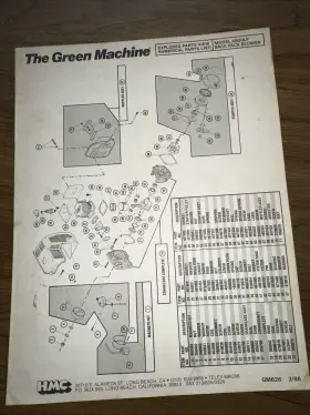 GM626 GREEN MACHINE Backpack Blower Lp Exploded Views
