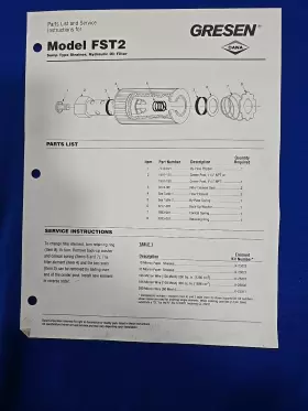 FST2 GRESEN HYDRAULIC COMPONENTS Sump Strainer Oil Filter
