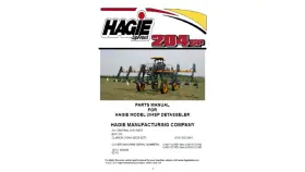 204SP HAGIE Sprayer Spare Manual Pdf Usb