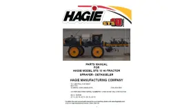 STS10 HAGIE Sprayer Spare Manual Pdf Usb