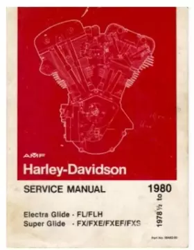 99482-80 HARLEY DAVIDSON Flh Fx Fxe Fxef Service Manual