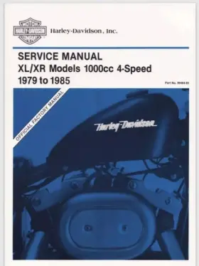 99484-85 HARLEY DAVIDSON Sportster Service Manual Xr