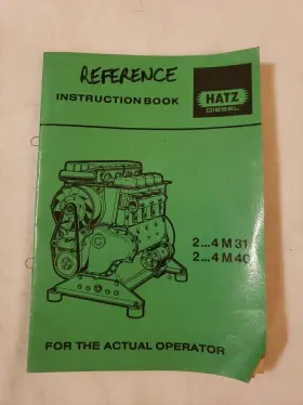4M31 HATZ Diesel Engine Instruction Book Manual